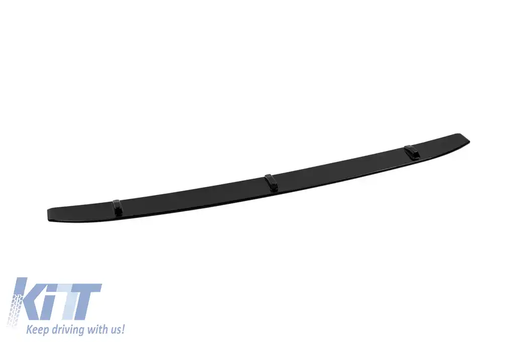Spoiler tip RS6 potrivit pentru bara de protecție frontală standard a Audi A6 după 2019, lac negru-image-6163558