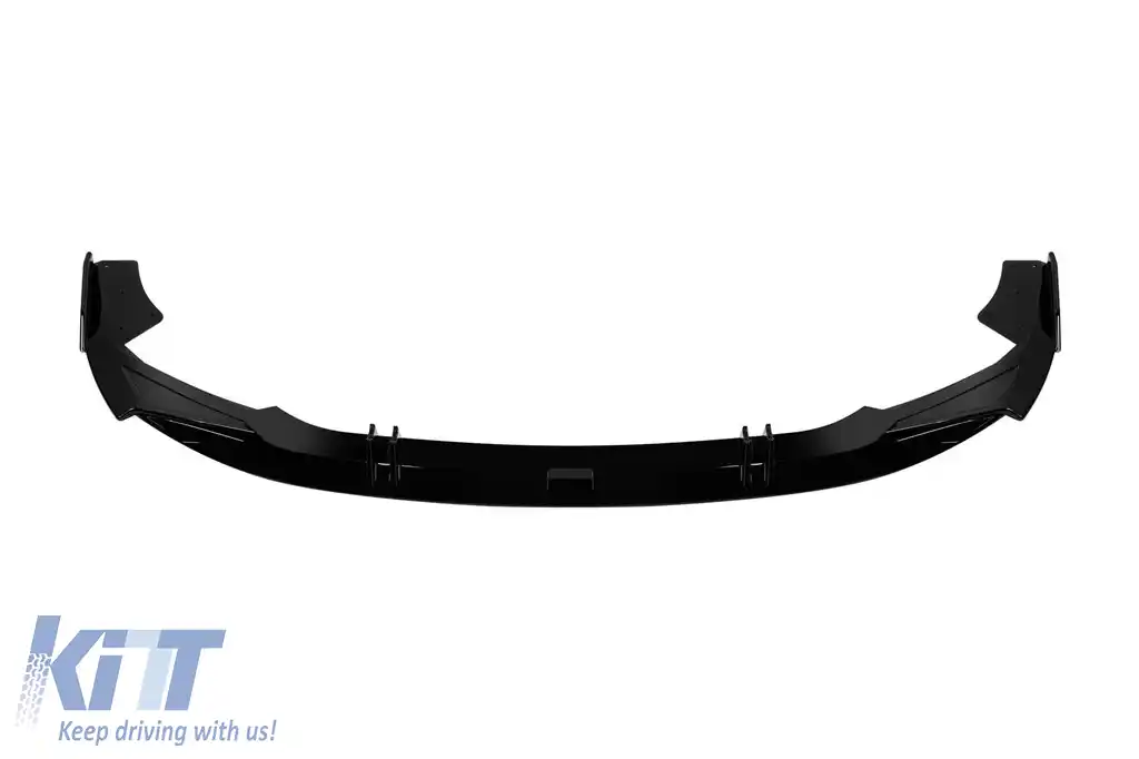 Spoiler tip RS6 potrivit pentru bara frontală RS pentru Audi A6 după 2019, lac negru