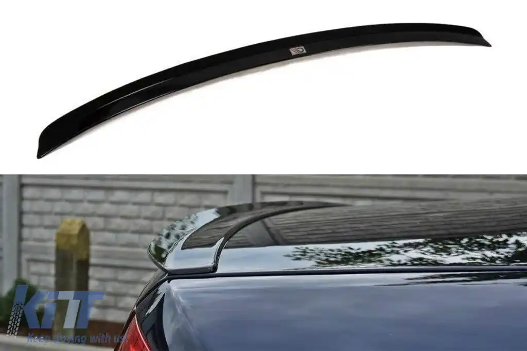 image-6-Spoiler tip S8 Maxton Design potrivit pentru Audi A8 D3 2006-2010, lac negru