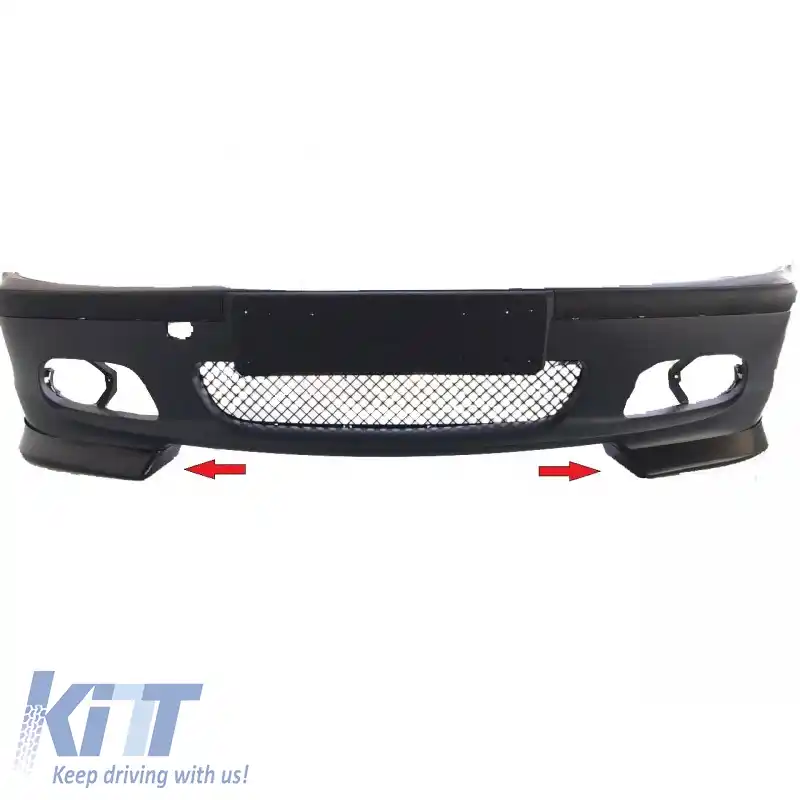 Spoilere front dreapta și stânga potrivite pentru Bmw 3 E46 99-03 M-Tech GT-Splitters din plastic ABS 2buc.-image-6299467