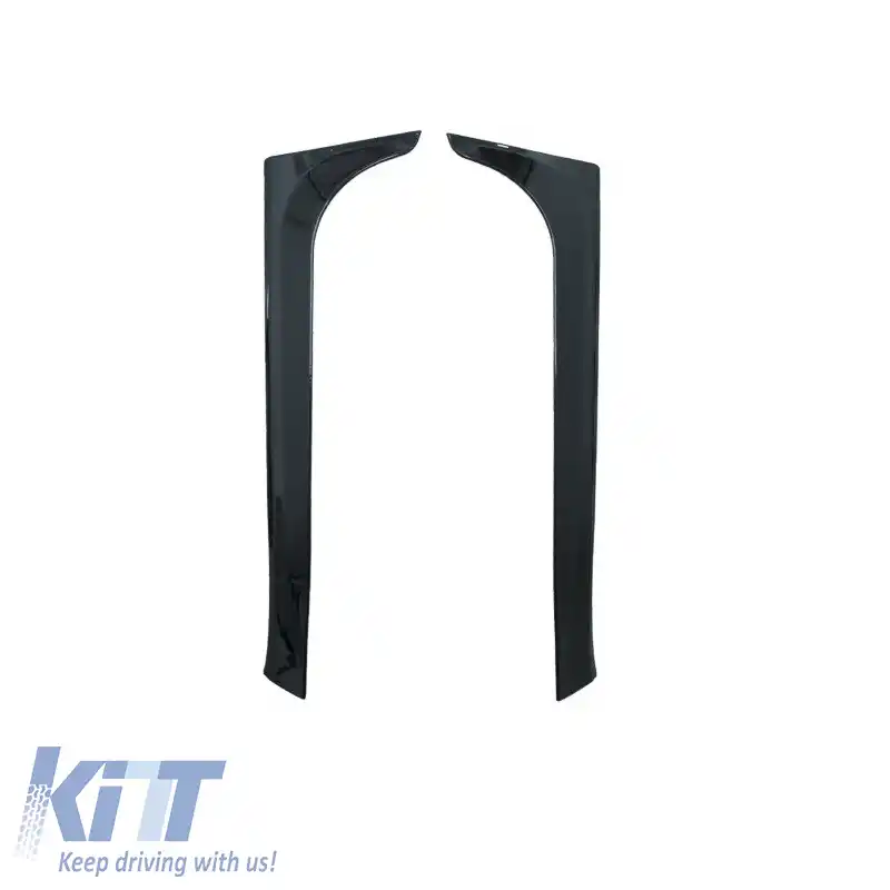 Spoilere spate dreapta și stânga potrivite pentru VW Polo AW 18+ versiune standard negru lucios 2 bucăți din plastic ABS-image-6289827