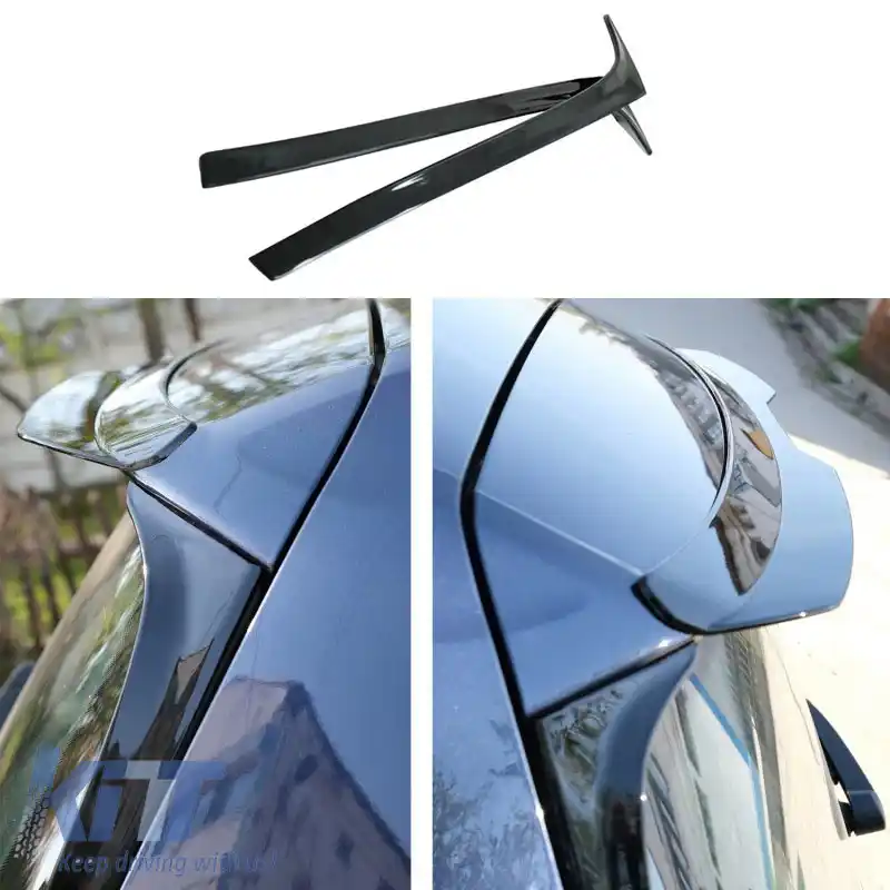 Spoilere Spate Dreapta & Stanga Potrivit pentru VW Golf VII (7 & 7.5) 12-20 Negru Pian Versiune Standard 2 Pcs Din Plastic Abs-image-6289840