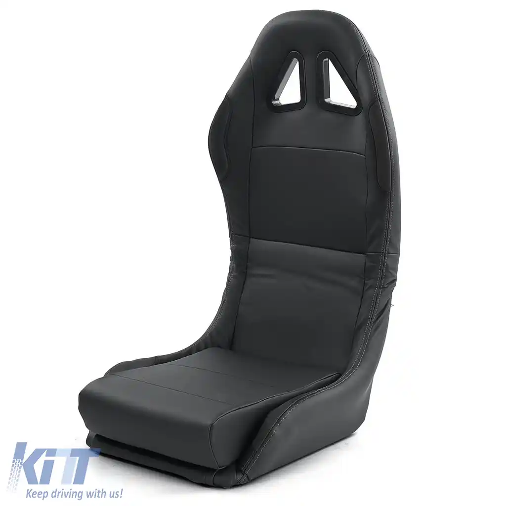 Sportsitz Schalensitz klappbar Kunstleder Schwarz Tenzo-R