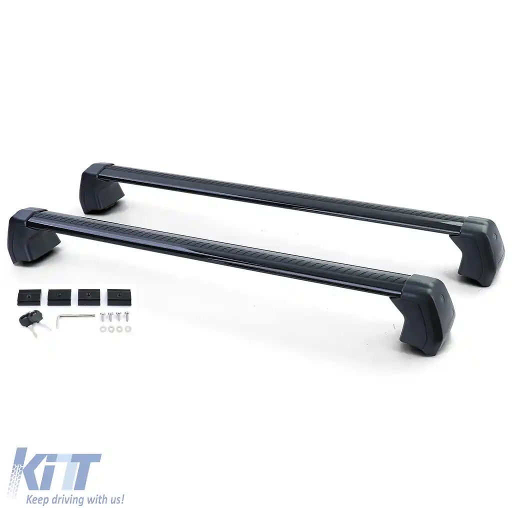 Stâlpi suport pentru plafon din aluminiu negru, potriviți pentru Land Rover Defender 90 L663 din 19-image-6198877