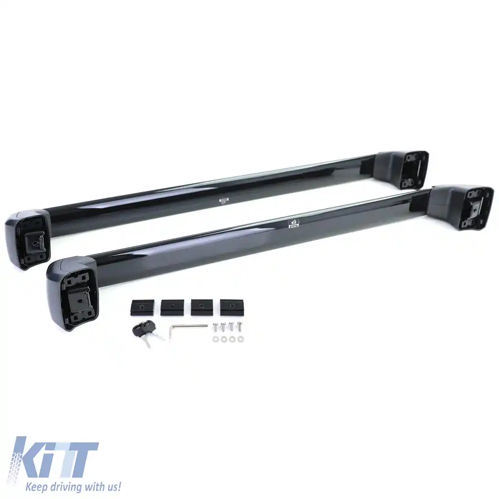 Stâlpi suport pentru plafon din aluminiu negru, potriviți pentru Land Rover Defender 90 L663 din 19-image-6198884