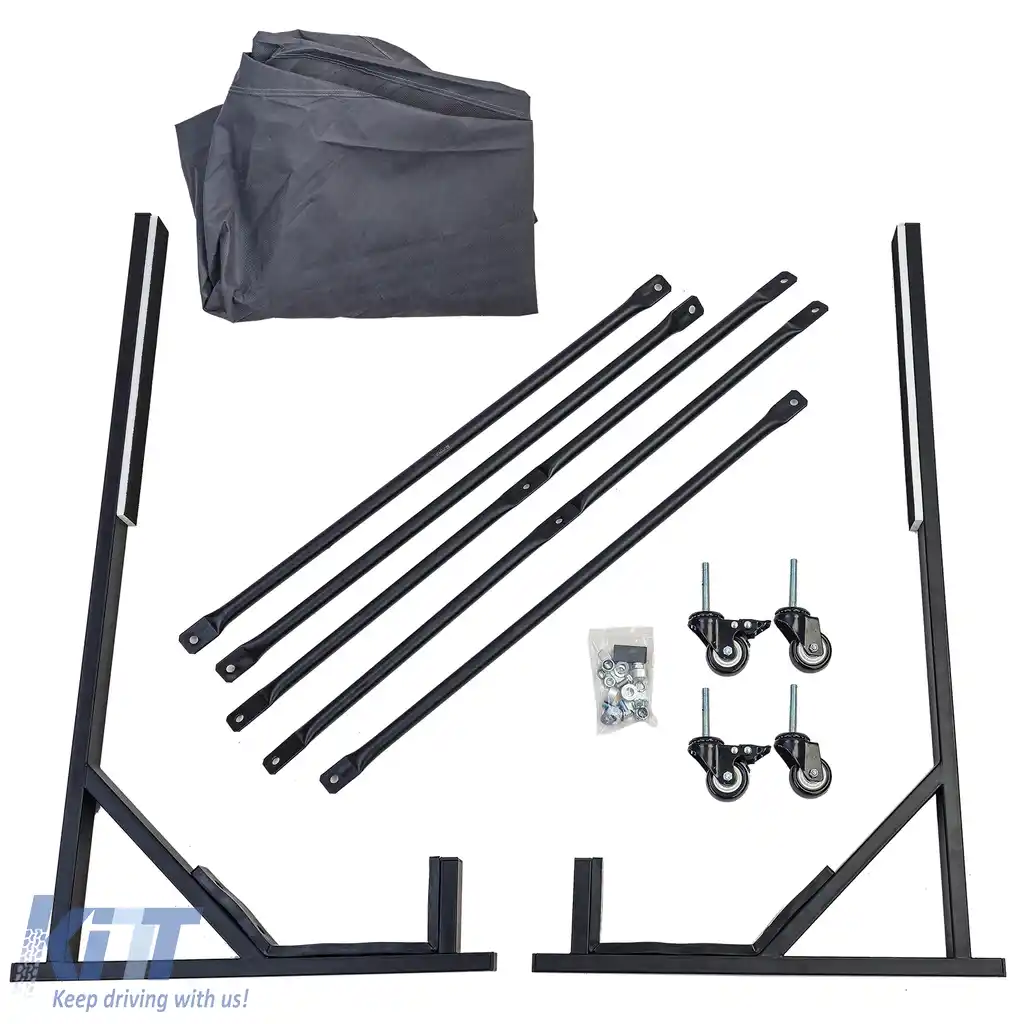 Stand Premium pentru Hardtop + Husa Neagră potrivită pentru Mercedes Mazda Audi Porsche-image-6191567