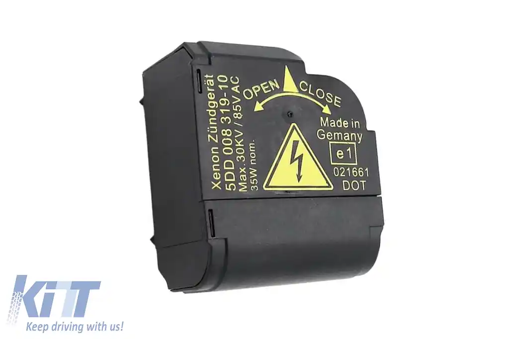 Starter Black D2S potrivit pentru far Xenon 5DD008319-10 pentru Audi A3 1996-2003, A6 2000-2008, A8 2003-2010, BMW Seria 5 E60, E61 2003-2010, Seria 7 E65, E66 2003-2008, X5 E53 2000-2007