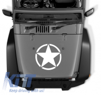 Sticker Stea ALB Universal compatibil cu Jeep, SUV, Camioane sau alte Autoturisme-image-6023859