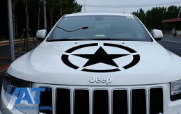 Sticker Stea Negru Universal compatibil cu Jeep, SUV, Camioane sau alte Autoturisme-image-6023870