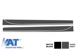 Stickere Laterale Gri Inchis compatibil cu BMW Seria 3 F30 F31 (2011-up) M-Performance Design-image-6020236
