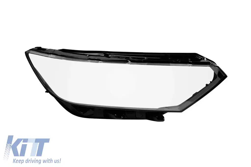 Sticlă dreaptă pentru farul Volkswagen Passat B8 sedan, break 2014-2019 cu faruri halogen sau LED de versiune joasă