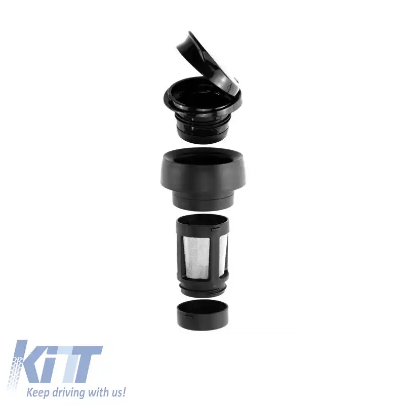 Sticlă izolată Timolino Omni Tritan înaltă 400ml neagră-image-6290117