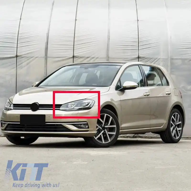 Sticlă Lentilă Far Stânga Potrivită pentru VW Golf VII (7.5) 17-19 1 Buc.-image-6321745