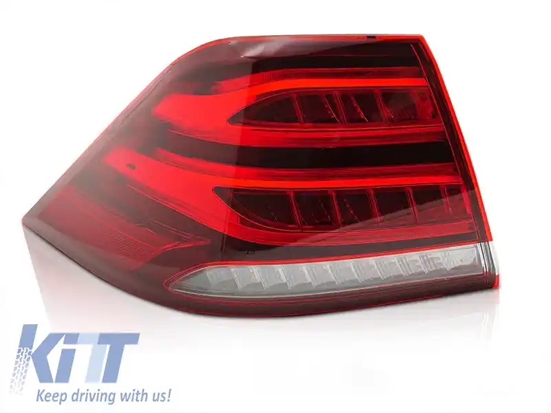 Stop LED stâng potrivit pentru Mercedes GLE W166 2015-2019, roșu