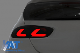Stopuri CarDNA LED compatibil cu SEAT Leon 09+ 1P1 LIGHTBAR Negru / Fumuriu-image-6015142