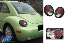 Stopuri compatibil cu VW New Beetle HatchBack Cabrio (10.1998-05.2005) Negru Sticla Clara-image-6088756