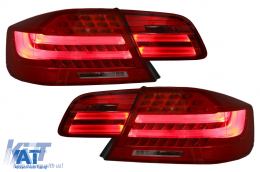 Stopuri cu Bara LED compatibil cu BMW Seria 3 E92 Coupe Pre Facelift (2006-2010) Rosu Clar-image-6089681