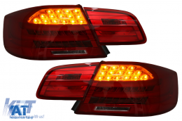 Stopuri cu Bara LED compatibil cu BMW Seria 3 E92 Coupe Pre Facelift (2006-2010) Rosu Clar-image-6089684