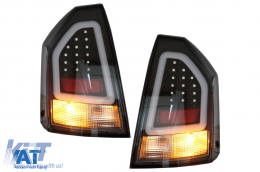 Stopuri cu Bara LED compatibil cu Chrysler 300C Limousine (2004-2008) Negru-image-6089709