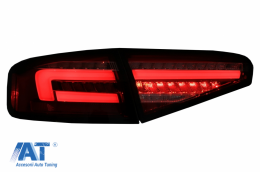 Stopuri Full LED compatibil cu AUDI A4 B8 (2012-2015) Sedan Rosu Semnal Dinamic OEM LED-image-6066917