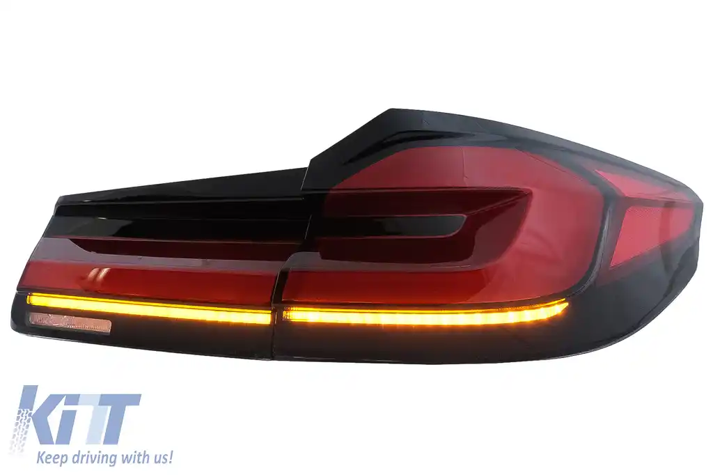 Stopuri Full LED compatibil cu BMW Seria 5 G30 Sedan (2017-2019) LCI Design cu Semnal Dinamic-image-6096988