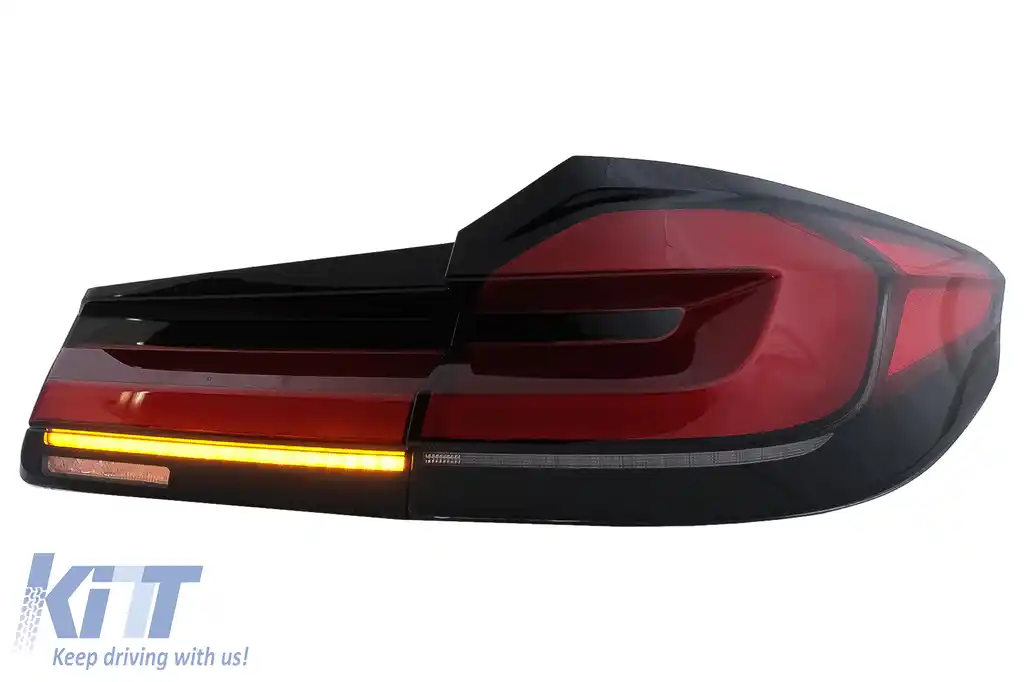 Stopuri Full LED compatibil cu BMW Seria 5 G30 Sedan (2017-2019) LCI Design cu Semnal Dinamic-image-6096989