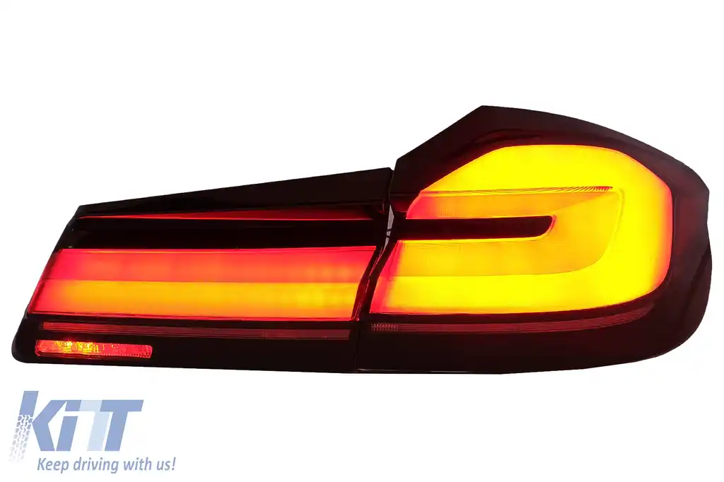 Stopuri Full LED compatibil cu BMW Seria 5 G30 Sedan (2017-2019) LCI Design cu Semnal Dinamic-image-6096993