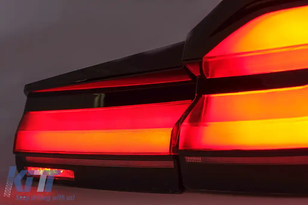 Stopuri Full LED compatibil cu BMW Seria 5 G30 Sedan (2017-2019) LCI Design cu Semnal Dinamic-image-6096994