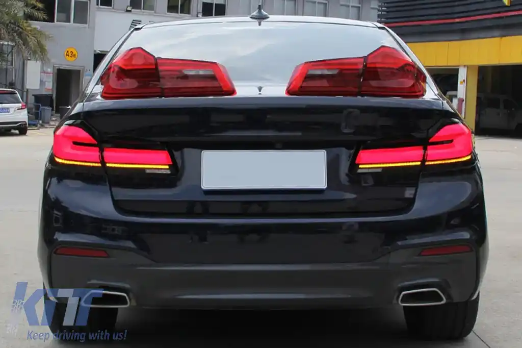 Stopuri Full LED compatibil cu BMW Seria 5 G30 Sedan (2017-2019) LCI Design cu Semnal Dinamic-image-6097040