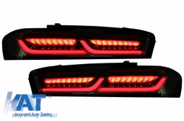 Stopuri FULL LED compatibil cu Chevrolet Camaro MK6 (05.2015-2018) Semnal Dinamic Secvential-image-6043158