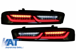 Stopuri FULL LED compatibil cu Chevrolet Camaro MK6 (05.2015-2018) Semnal Dinamic Secvential-image-6043161