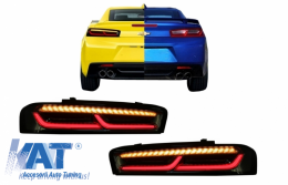 Stopuri FULL LED compatibil cu Chevrolet Camaro MK6 (05.2015-2018) Semnal Dinamic Secvential-image-6043876