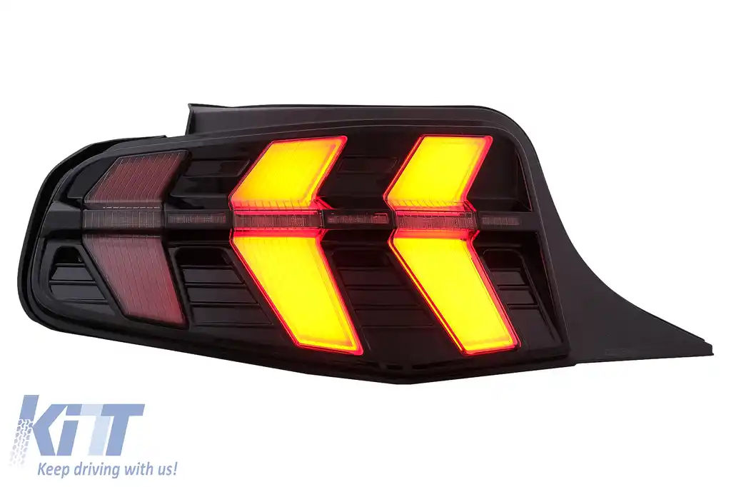 Stopuri Full LED compatibil cu Ford Mustang V Pre-Facelift (2010-2012) Fumuriu Semnal Dinamic Secvential-image-6107287