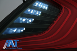 Stopuri Full LED compatibil cu HONDA Civic MK10 (FC/FK) Sedan (2016-up) Rosu Negru-image-6023079