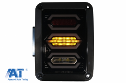 Stopuri Full LED compatibil cu JEEP Wrangler JK (2007-2017) Fumuriu-image-6022613