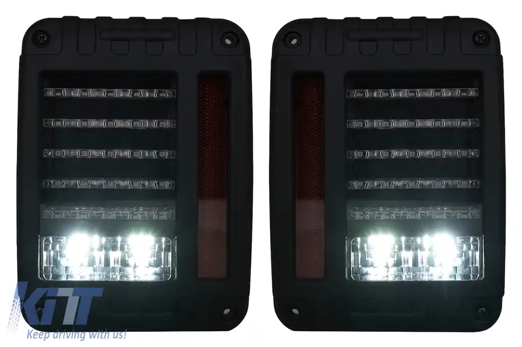Stopuri Full LED compatibil cu JEEP Wrangler / Rubicon JK (2007-2017)-image-6104696
