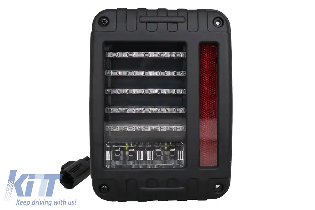 Stopuri Full LED compatibil cu JEEP Wrangler / Rubicon JK (2007-2017)-image-6104697