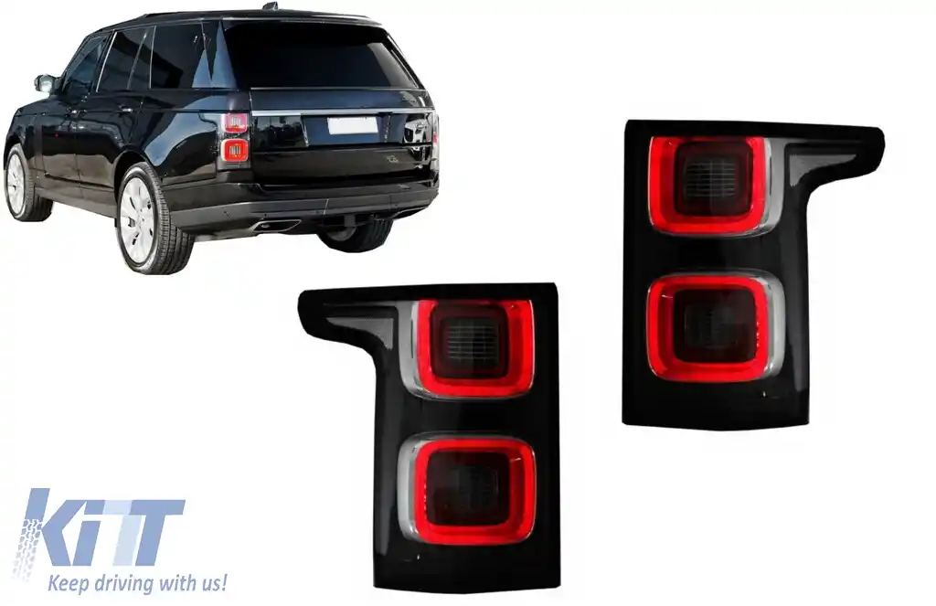 Stopuri Full LED compatibil cu Land Range Rover Vogue IV L405 (2013-2017) Facelift Design Negre-image-6128666