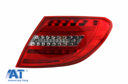Stopuri Full LED compatibil cu MERCEDES C-Class W204 (2007-2012) LED Light Bar Facelift Design-image-6040134