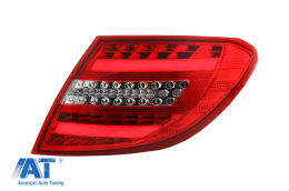 Stopuri Full LED compatibil cu MERCEDES C-Class W204 (2007-2012) LED Light Bar Facelift Design-image-6040138