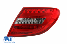 Stopuri Full LED compatibil cu MERCEDES C-Class W204 (2007-2012) LED Light Bar Facelift Design-image-6040140