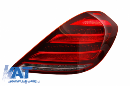 Stopuri Full LED compatibil cu MERCEDES S-Class W222 (2013-2017) Semnalizare Dinamica Facelift Design-image-6038811
