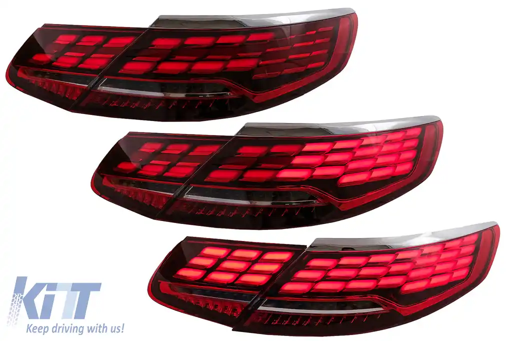 Stopuri Full LED compatibil cu Mercedes S-Class Coupe C217 Cabrio A217 (2015-2017) Facelift S63 S65 Design-image-6101061
