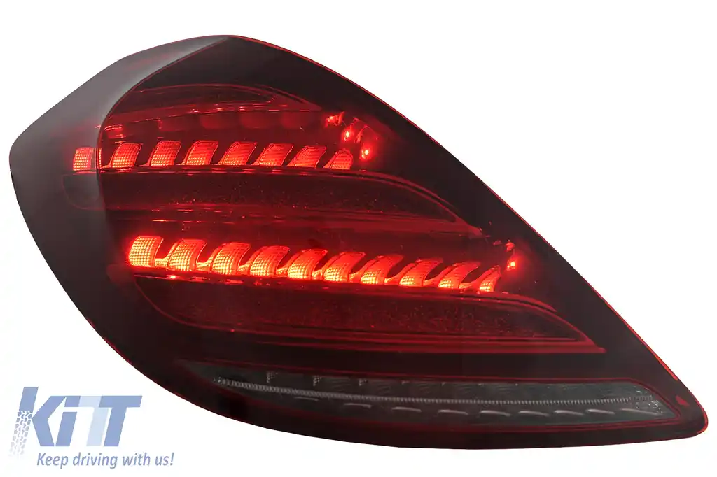 Stopuri Full LED compatibil cu Mercedes S-Class W222 (2013-2017) Semnalizare Dinamica Facelift Design-image-6110432