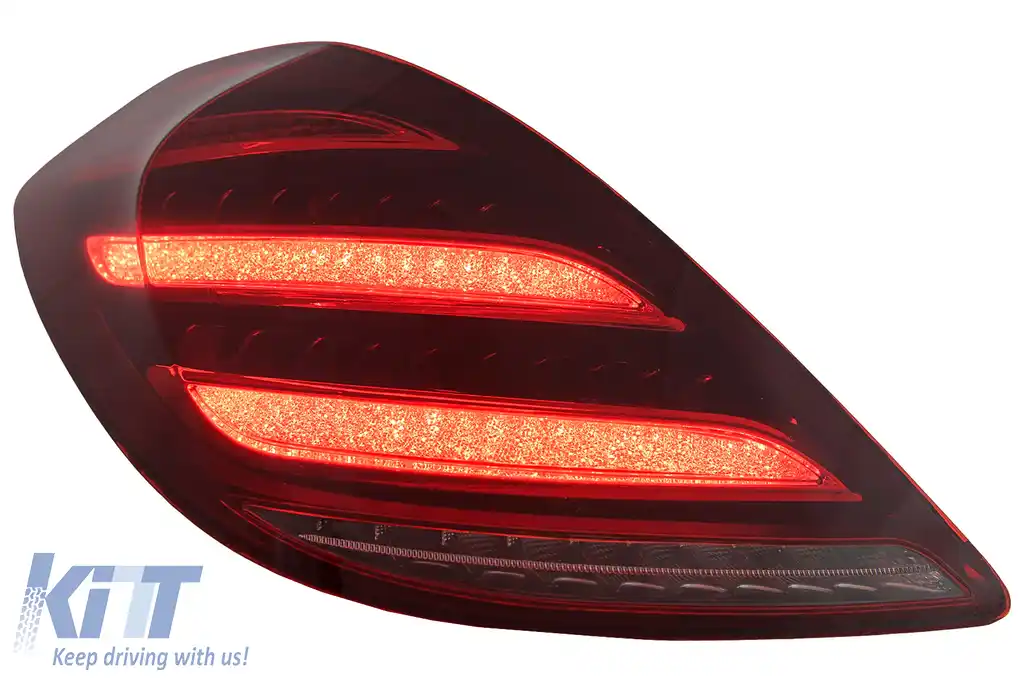 Stopuri Full LED compatibil cu Mercedes S-Class W222 (2013-2017) Semnalizare Dinamica Facelift Design-image-6110435