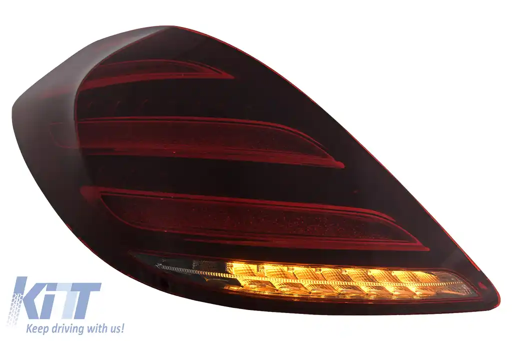 Stopuri Full LED compatibil cu Mercedes S-Class W222 (2013-2017) Semnalizare Dinamica Facelift Design-image-6110438