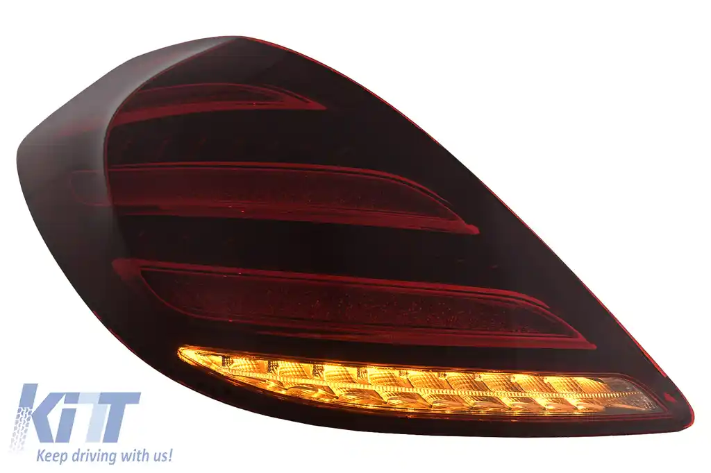 Stopuri Full LED compatibil cu Mercedes S-Class W222 (2013-2017) Semnalizare Dinamica Facelift Design-image-6110439