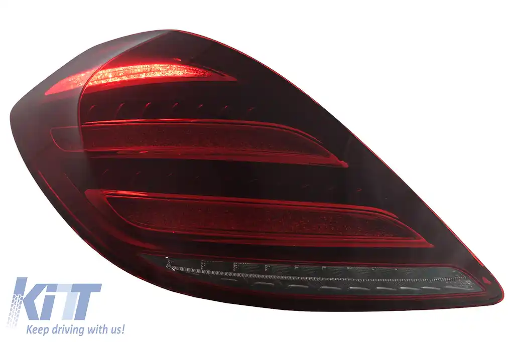 Stopuri Full LED compatibil cu Mercedes S-Class W222 (2013-2017) Semnalizare Dinamica Facelift Design-image-6110445