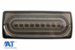 Stopuri Full LED compatibil cu Mercedes W463 G-Class (1989-2017) Semnal Secvential Dinamic Fumuriu-image-6086010