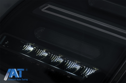 Stopuri FULL LED compatibil cu Porsche Cayenne 958 E2 92A Prefacelift (2010-2014) Negru Smoke cu Indicatoare Dinamice-image-6067451
